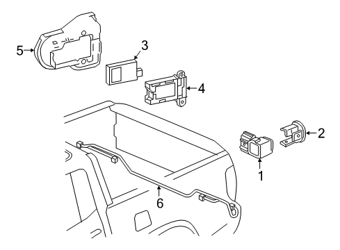 2021 Honda Ridgeline Lane Departure Warning SENSOR ASSY- *NH533* Diagram for 39680-T6Z-A21ZA