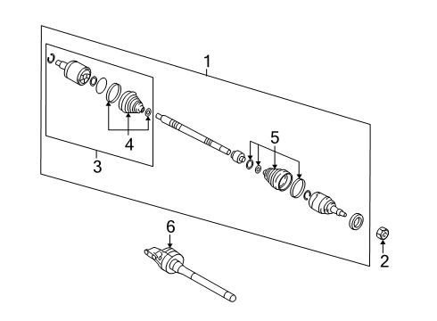 2018 Hyundai Tucson Drive Axles - Front Shaft Assembly-Drive, RH Diagram for 49501-D3130