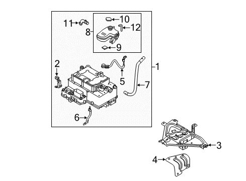 2019 Hyundai Sonata Electrical Components Bracket-Inverter Diagram for 91931-E6040