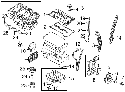 2015 Kia Sportage Filters Air Cleaner Filter Diagram for 28113-2S000
