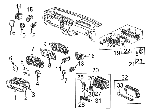 2000 Honda Odyssey Cruise Control System Actuator Assembly Diagram for 36510-P8F-A00