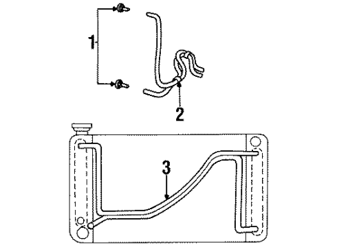 1999 Plymouth Grand Voyager Trans Oil Cooler Hose-Oil Cooler Diagram for 4682741