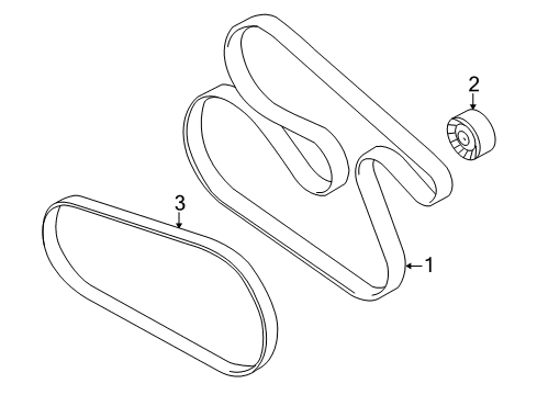 2012 BMW 760Li Belts & Pulleys Ribbed V-Belt Diagram for 11287631826