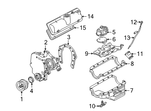 1998 Chevrolet Malibu Senders Fuel Tank Meter/Pump SENSOR KIT Diagram for 25314238