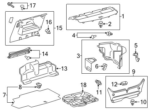 Toyota 64721-06320-C0 Trunk Side Trim