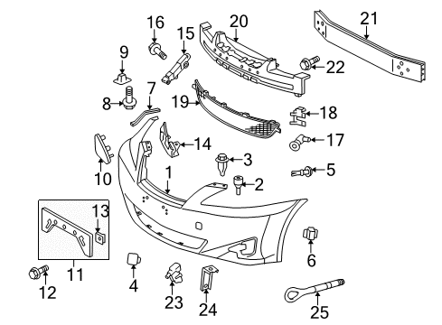 2006 Lexus IS350 Parking Aid Sensor, Ultrasonic, NO.1 Diagram for 89341-30010-J5