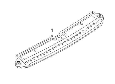 2014 BMW i8 High Mount Lamps Third Stoplamp Diagram for 63257310780