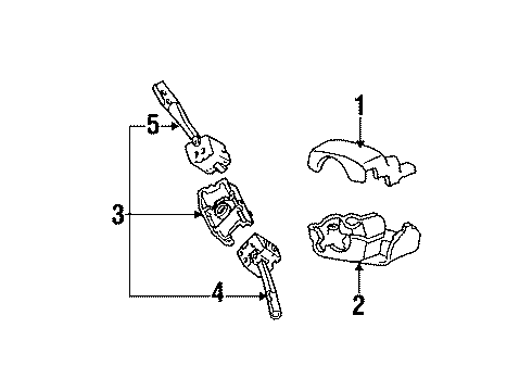 1991 Honda Accord Switches Switch Assembly, Combination Diagram for 35250-SM4-A23