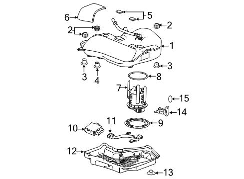 2017 Chevrolet Cruze Emission Components Pump Asm-Vacuum Diagram for 12684050