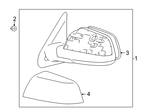 2014 Toyota Tundra Mirrors Mirror Assembly Diagram for 87940-0C450