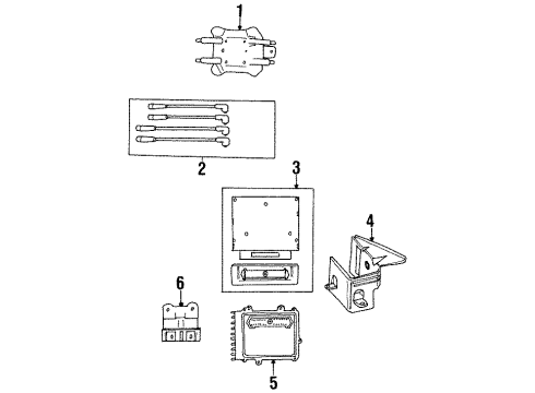 1999 Chrysler Sebring Fuel Supply Engine Controller Module Diagram for RL293190AC