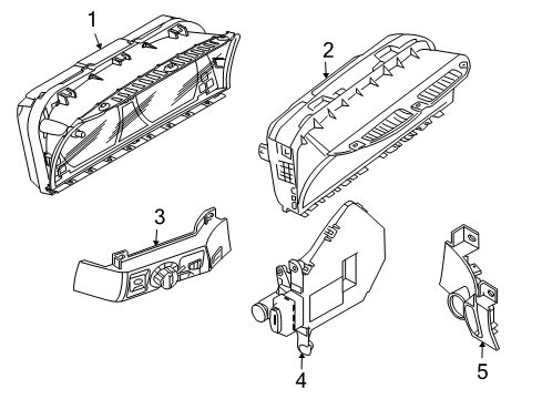 2004 BMW 760Li Switches Ignition Switch Finisher Diagram for 61316921192