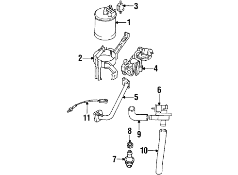 1995 Dodge Avenger Powertrain Control Engine Controller Module Diagram for R4874191
