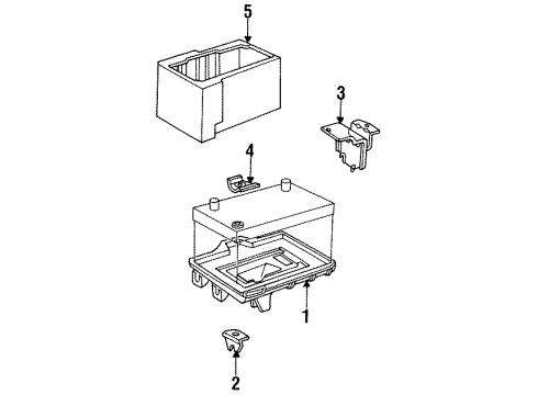 1990 Chrysler New Yorker Battery Part Diagram for 4534070