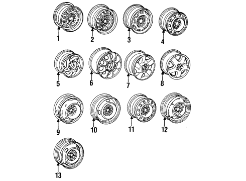 1992 Toyota Celica Wheels Nut, Hub W/WASHER Diagram for 90942-01062