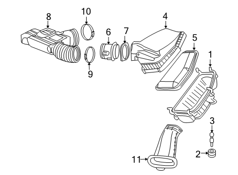 2008 Pontiac G8 Powertrain Control Cover Asm-Air Cleaner Housing Diagram for 92201650