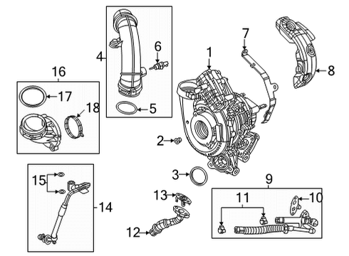 2021 Jeep Gladiator EGR System Tube-EGR Diagram for 5281741AA