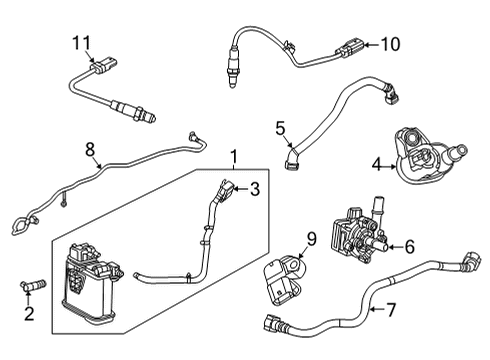 2021 Buick Encore GX Emission Components Detection Pump Diagram for 12703879