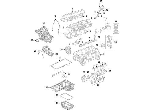 2012 Ford F-350 Super Duty Ignition System - Diesel Controls Valve Springs Diagram for BC3Z-6513-A