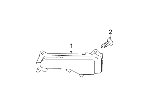 2013 Kia Sorento Chassis Electrical - Fog Lamps Front Fog Lamp Assembly, Left Diagram for 922011U000