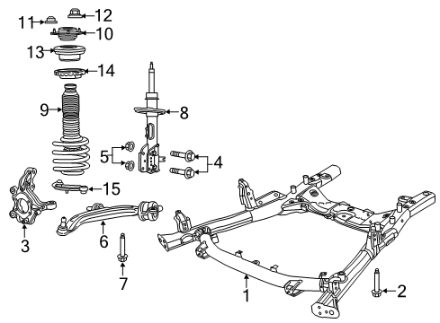 2021 Chrysler Voyager Front Suspension Components Cover-Shock ABSORBER Dust Diagram for 68217066AA