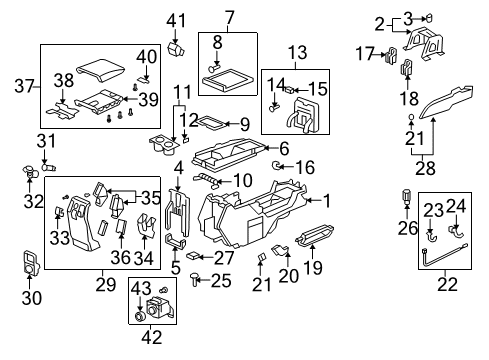 2008 Honda Pilot Auxiliary Heater & A/C Valve, Expansion Diagram for 80220-S3V-A51