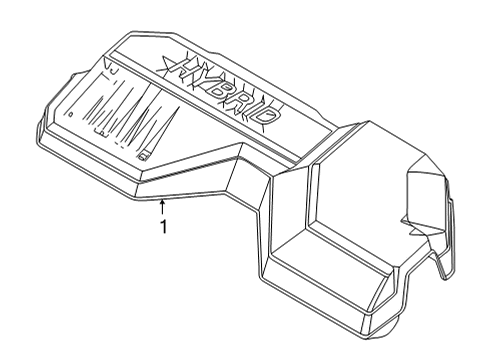 2022 Hyundai Santa Fe Engine Appearance Cover Cover Assy-Engine Diagram for 292402M820