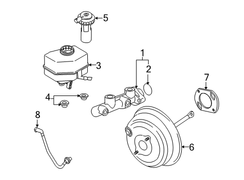 2010 BMW X6 Hydraulic System Vacuum Pipe Diagram for 11667560244