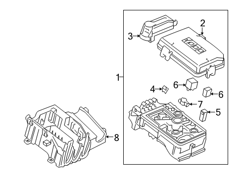 2018 Chevrolet Cruze Fuse & Relay Fuse & Relay Box Diagram for 39049713