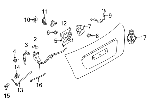 2020 Mini Cooper Parking Aid Isa Screw Diagram for 07129907026