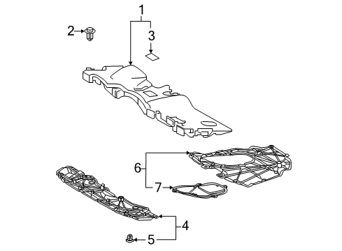 2021 Toyota RAV4 Splash Shields Under Cover Diagram for 51441-0R100