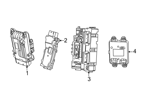 2017 Jeep Compass Controls - Instruments & Gauges Module-Transmission Control Diagram for 68294441AA