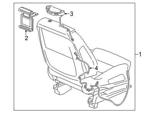 2018 Cadillac XT5 Entertainment System Components Mount Kit Diagram for 84142765