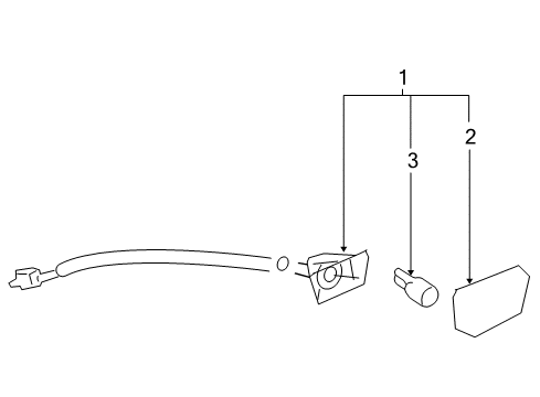 2008 Chevrolet Malibu Side Repeater Lamps Signal Lamp Assembly Diagram for 15249471