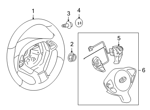 2016 Infiniti QX70 Cruise Control System Distance Sensor Assembly Diagram for 28437-3WY1B