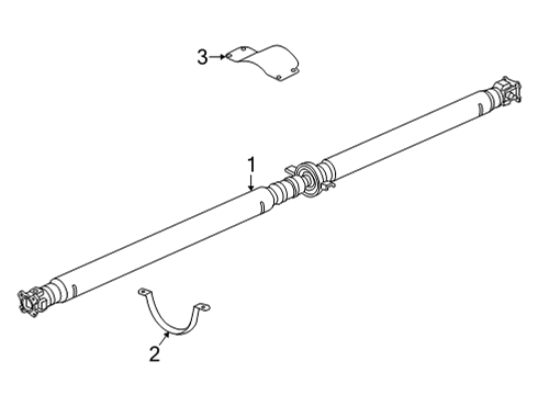 2022 Acura MDX Drive Shaft - Rear Shaft Assembly, Propeller Diagram for 40100-TYA-A02