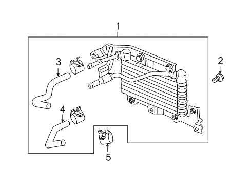 2007 Acura TL Trans Oil Cooler Hose B (ATF) Diagram for 25217-RDB-000