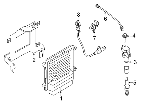 2018 Kia Sorento Ignition System Electronic Control Unit Diagram for 391002GGF2