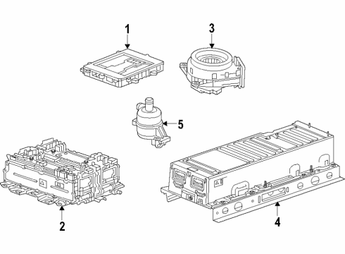 2016 Chevrolet Malibu Hybrid Components, Battery, Cooling System Battery Diagram for 24286801