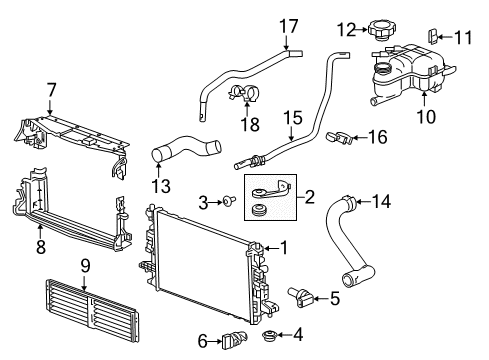 2019 Chevrolet Volt Powertrain Control Output Sensor Diagram for 24276225