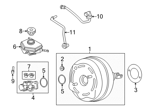 2017 BMW M4 Hydraulic System Vacuum Pipe Diagram for 11667850594