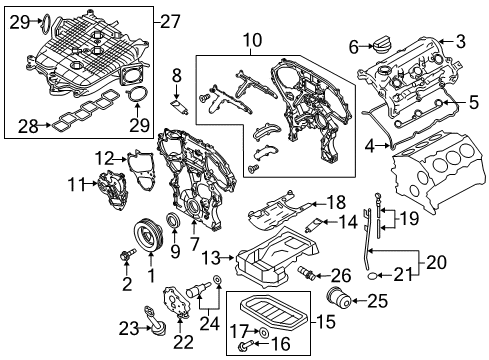 2012 Nissan 370Z Throttle Body Chamber Assy Throttle Diagram for 16119-JK20D