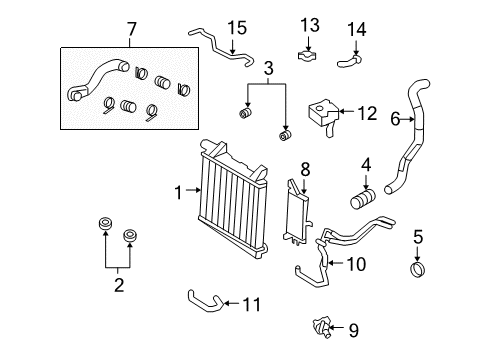 2010 Ford F-350 Super Duty Intercooler Hose Assembly Diagram for HC3Z-8D012-A