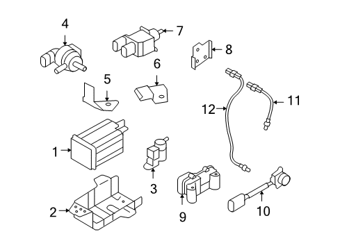 2012 Hyundai Santa Fe Air Inlet Controls Valve Assembly-Check Diagram for 283272G700