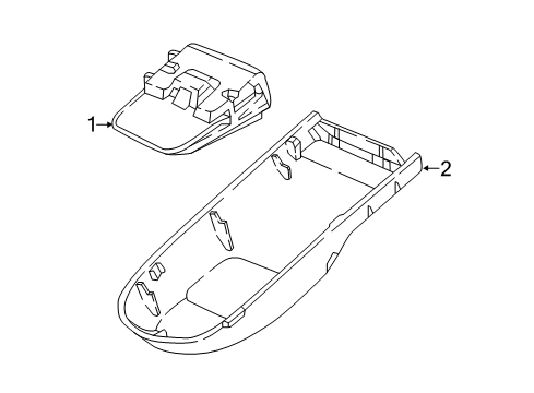 2019 Honda Fit Lane Departure Warning Cover, Sensor Diagram for 36176-T5R-A01