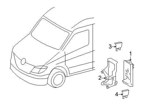 2008 Dodge Sprinter 2500 Fuse & Relay Relay Diagram for 68013377AA