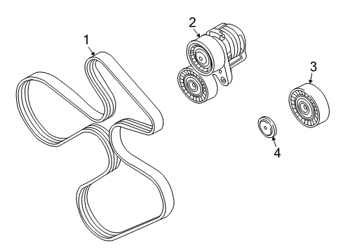 2012 BMW Z4 Belts & Pulleys Ribbed V-Belt Diagram for 11287628654