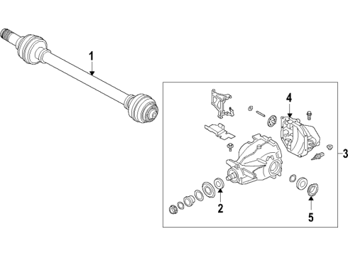 2021 BMW Z4 Rear Axle, Differential, Drive Axles, Propeller Shaft DRIVE SHAFT AUTOMATIC TRANSM Diagram for 26108667509