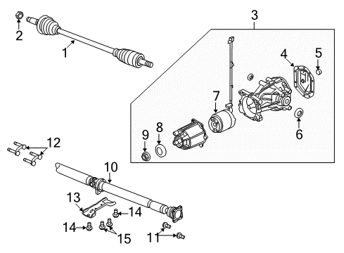 2008 Ford Taurus X Axle Components - Rear Bracket Diagram for 8G1Z-4B403-B