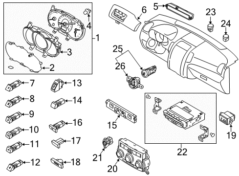 2013 Kia Sorento Ignition Lock Key & Cylinder Set-L Diagram for 819051U020